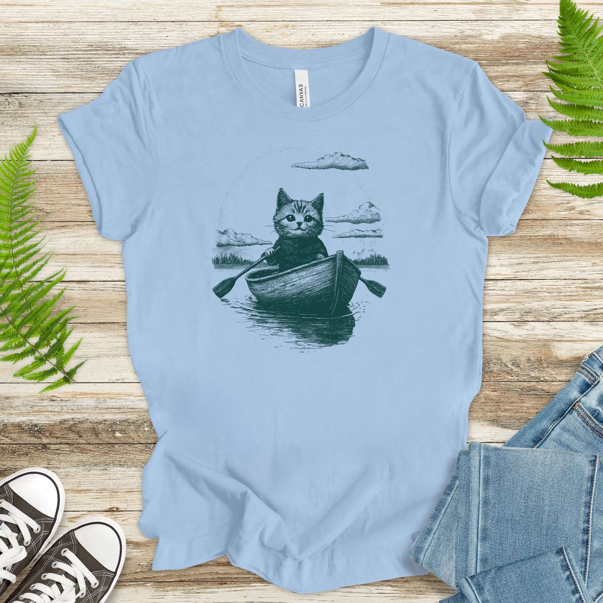 Cat in a Rowboat Mysterioust T-Shirt