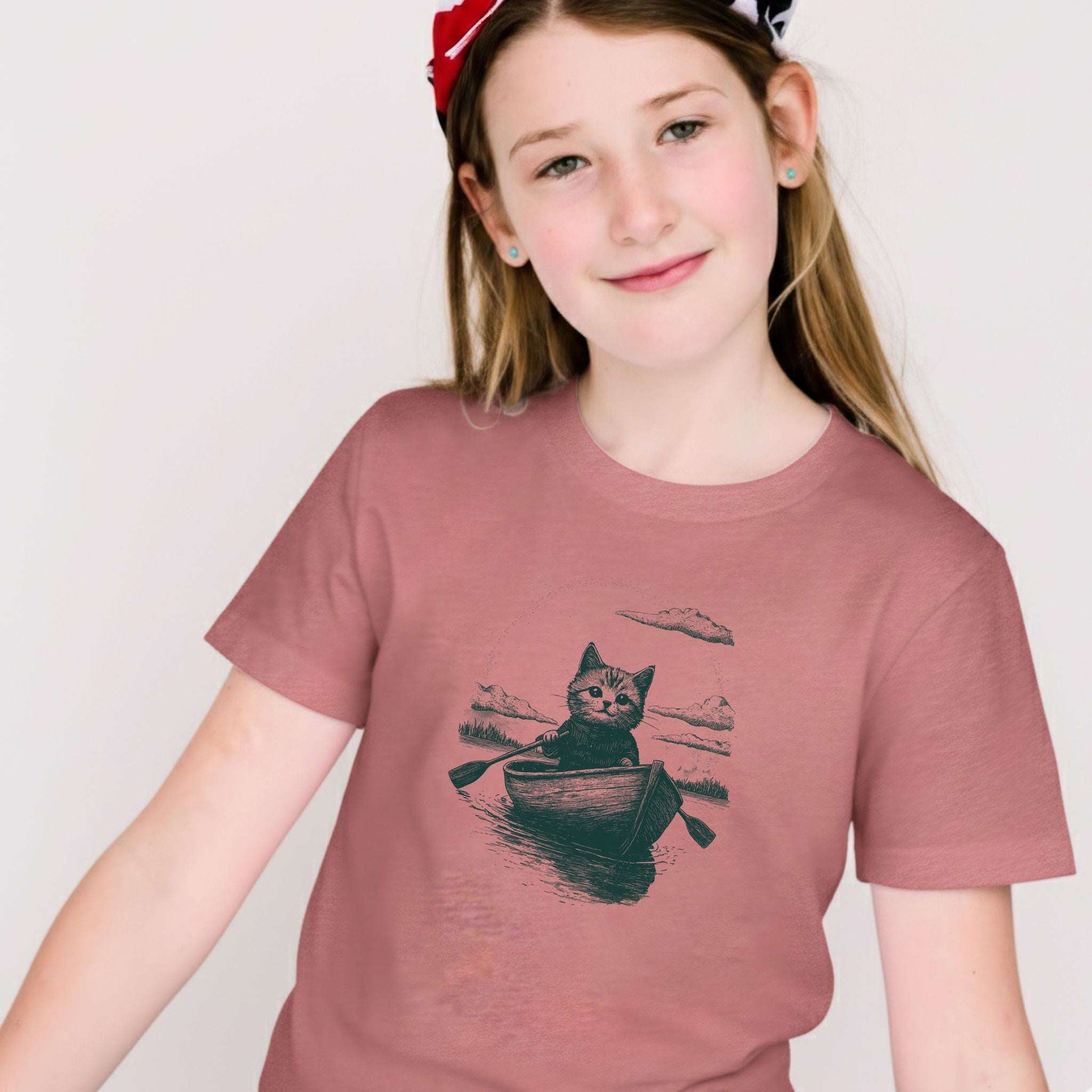 Cat in a Rowboat – Dreamy & Mysterious Youth Tee