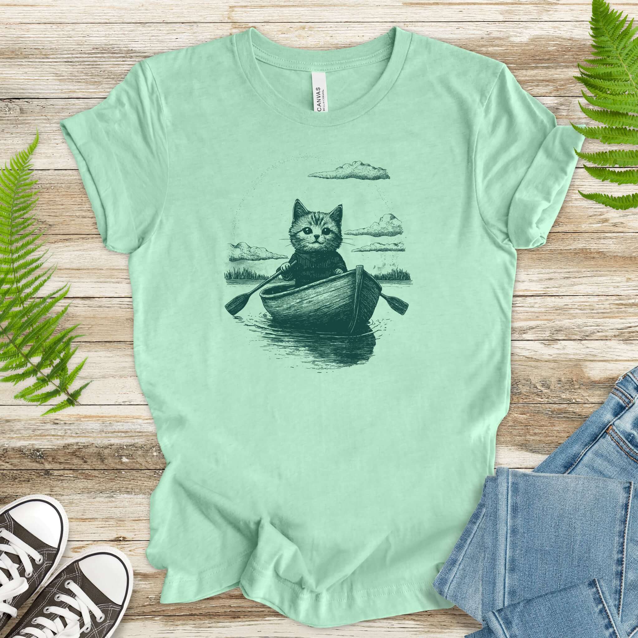 Cat in a Rowboat Mysterioust T-Shirt