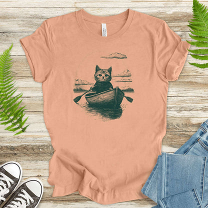 Cat in a Rowboat Mysterioust T-Shirt