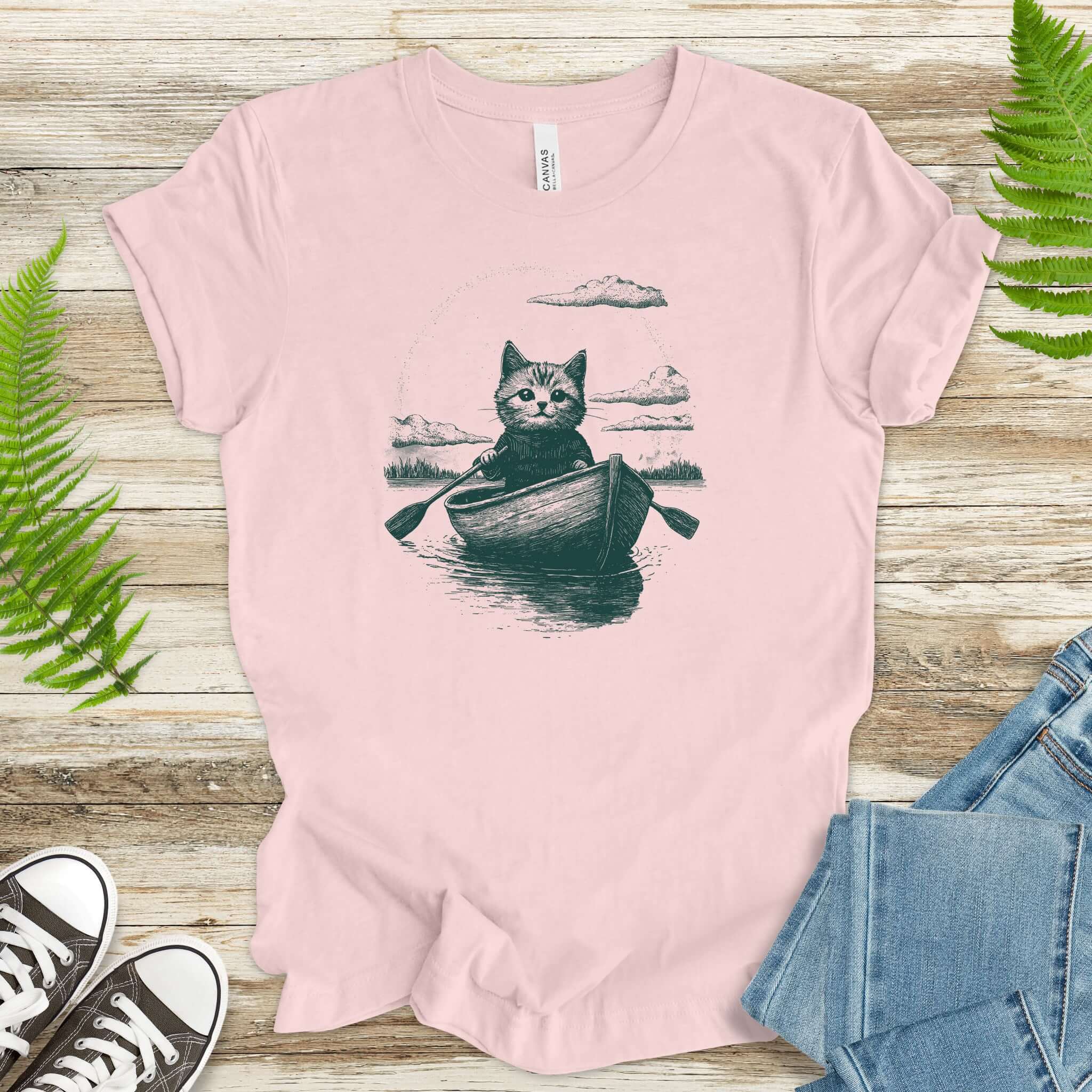 Cat in a Rowboat Mysterioust T-Shirt