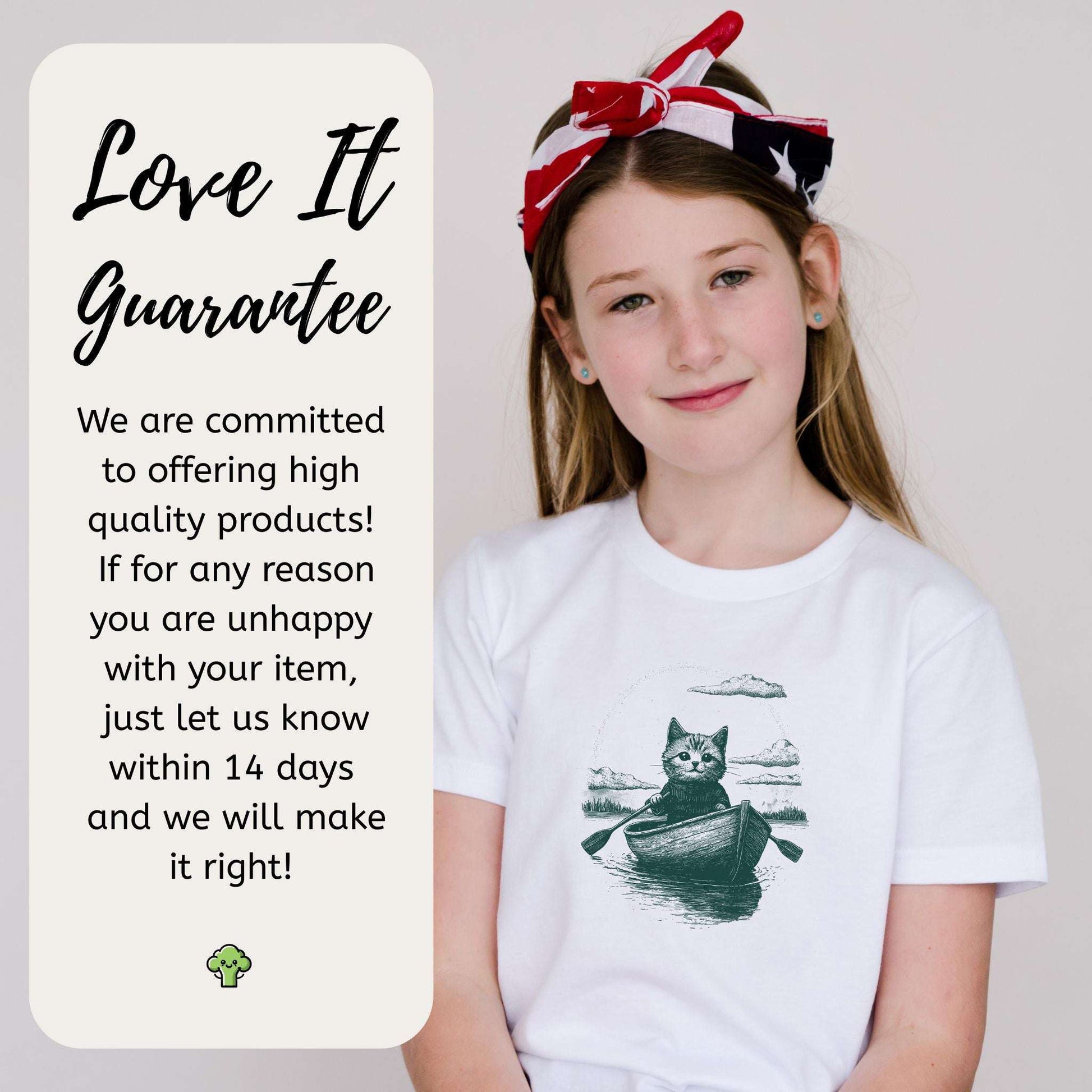 Cat in a Rowboat – Dreamy & Mysterious Youth Tee