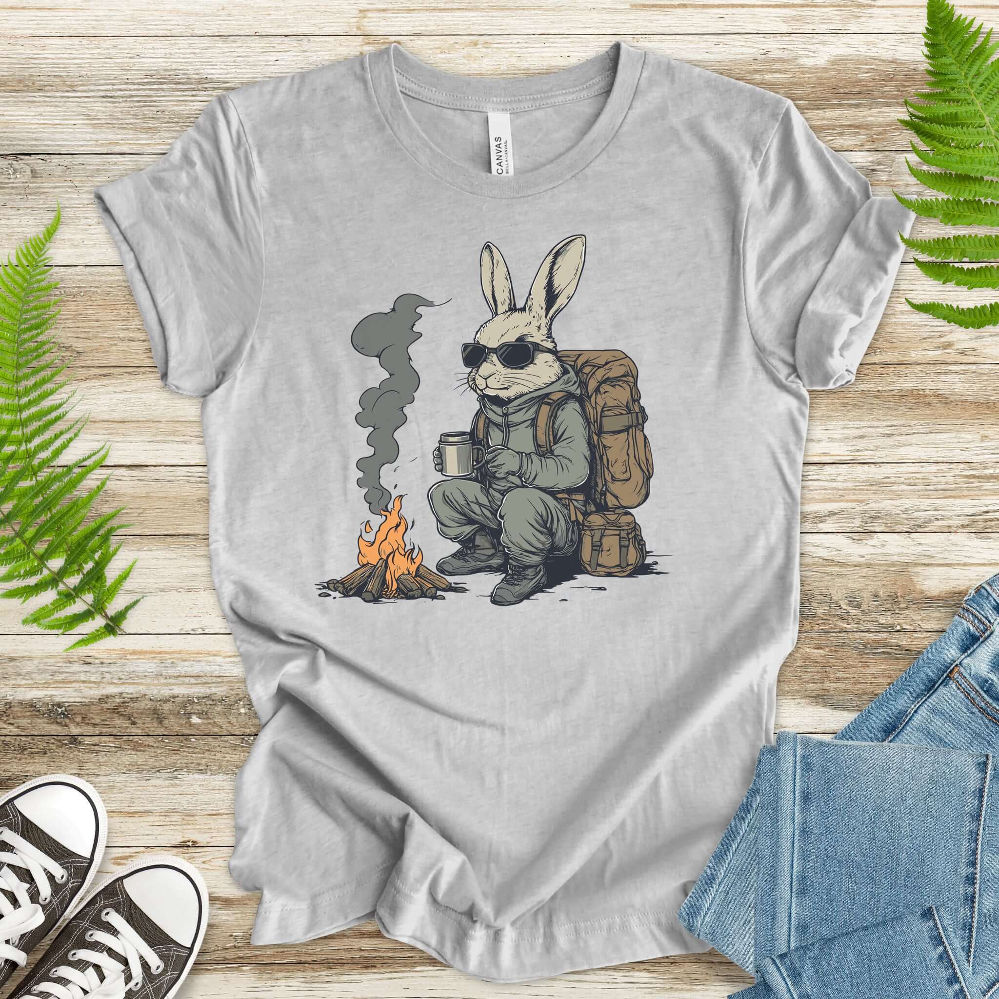 Campfire Rabbit Adventure T-Shirt