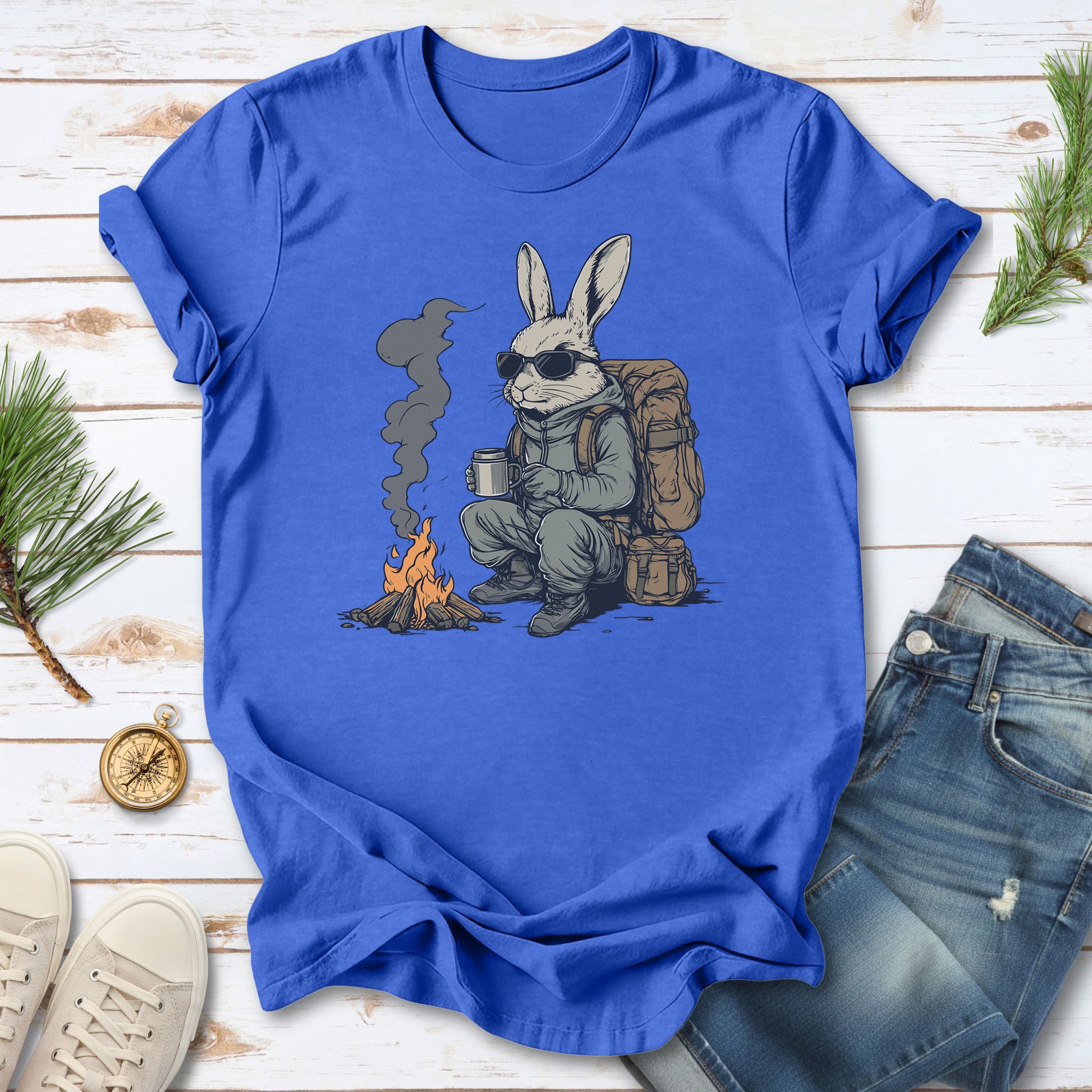 Campfire Rabbit Adventure T-Shirt