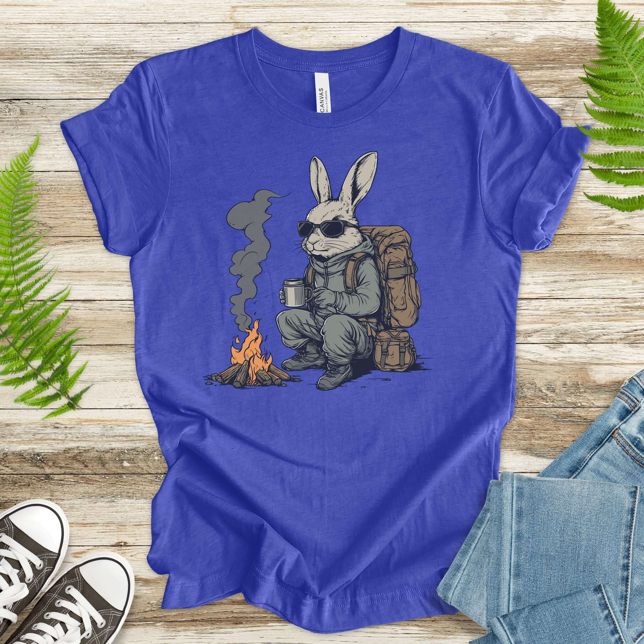 Campfire Rabbit Adventure T-Shirt