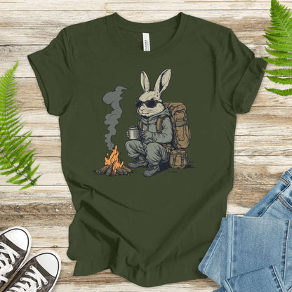 Campfire Rabbit Adventure T-Shirt