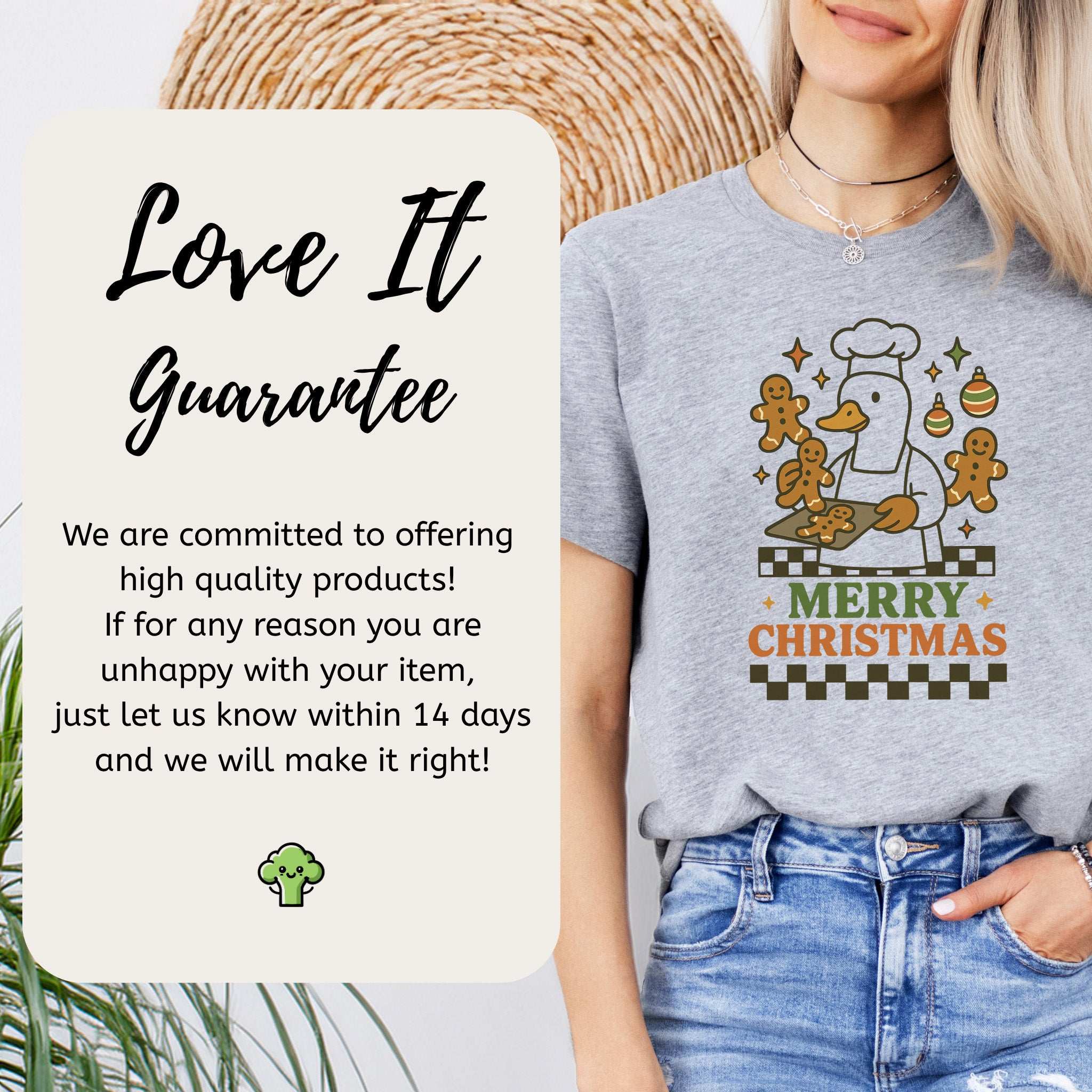 Chef Duck Christmas T-Shirt – Funny Gingerbread Baker Gift Tee