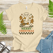 Chef Duck Christmas T-Shirt – Funny Gingerbread Baker Gift Tee