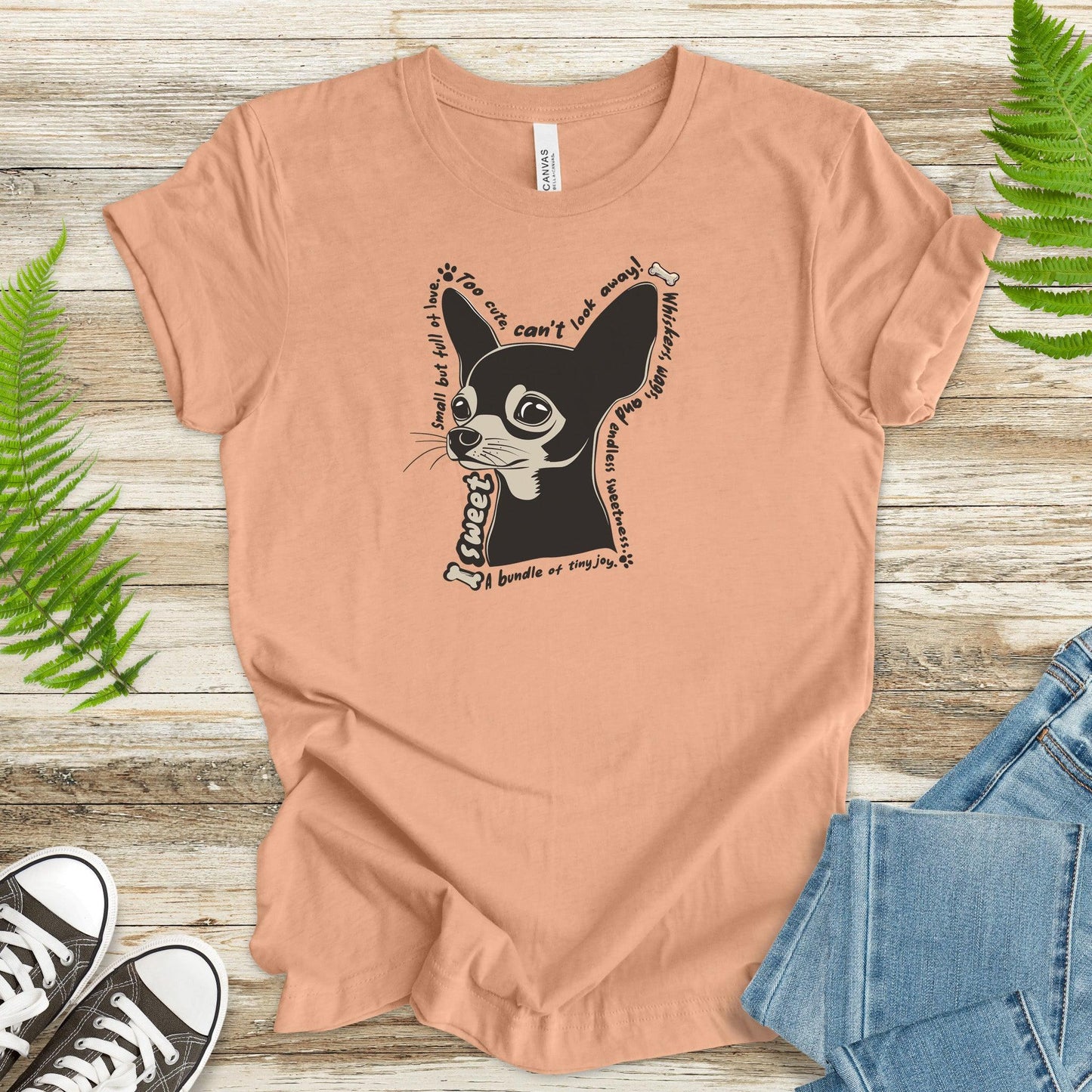 Cute Chihuahua T-Shirt – Adorable Pup Design - TShirtree