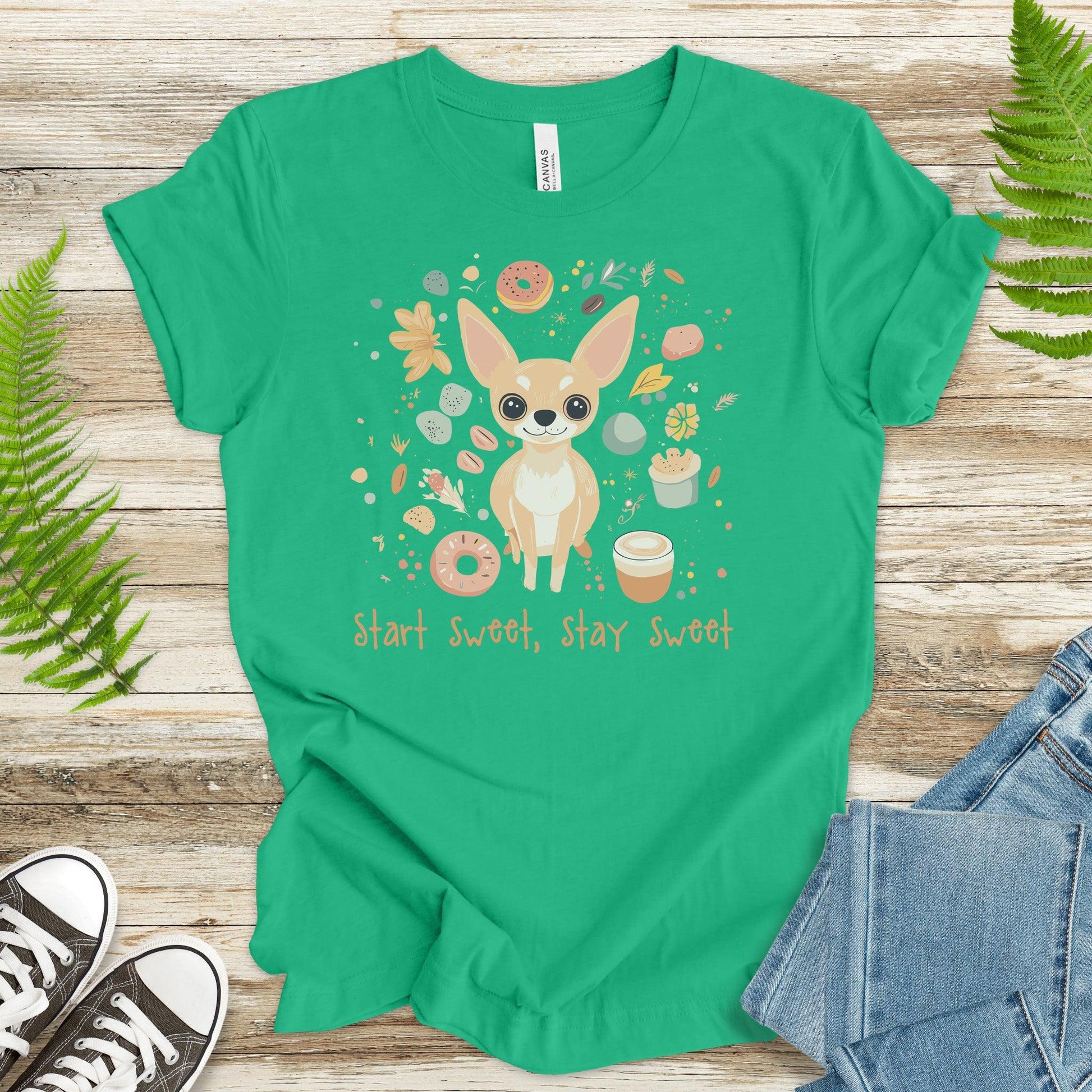 Start Sweet Stay Sweet T-Shirt – Adorable Chihuahua Design - TShirtree