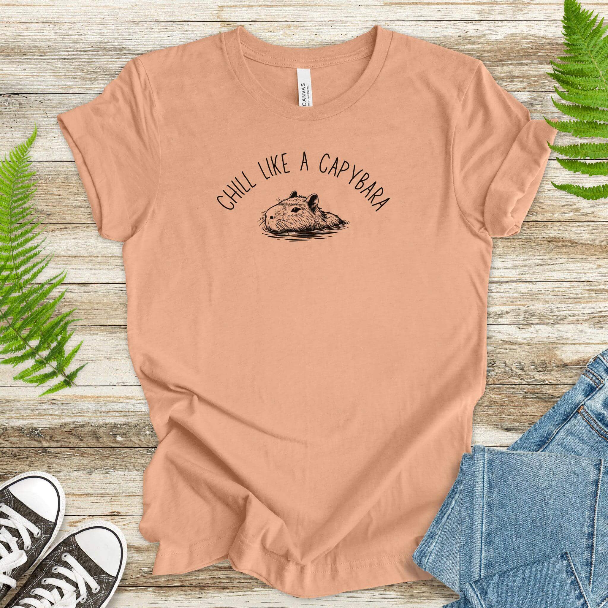 Chill Like a Capybara T-Shirt – Relaxation, Capybara Style - TShirtree