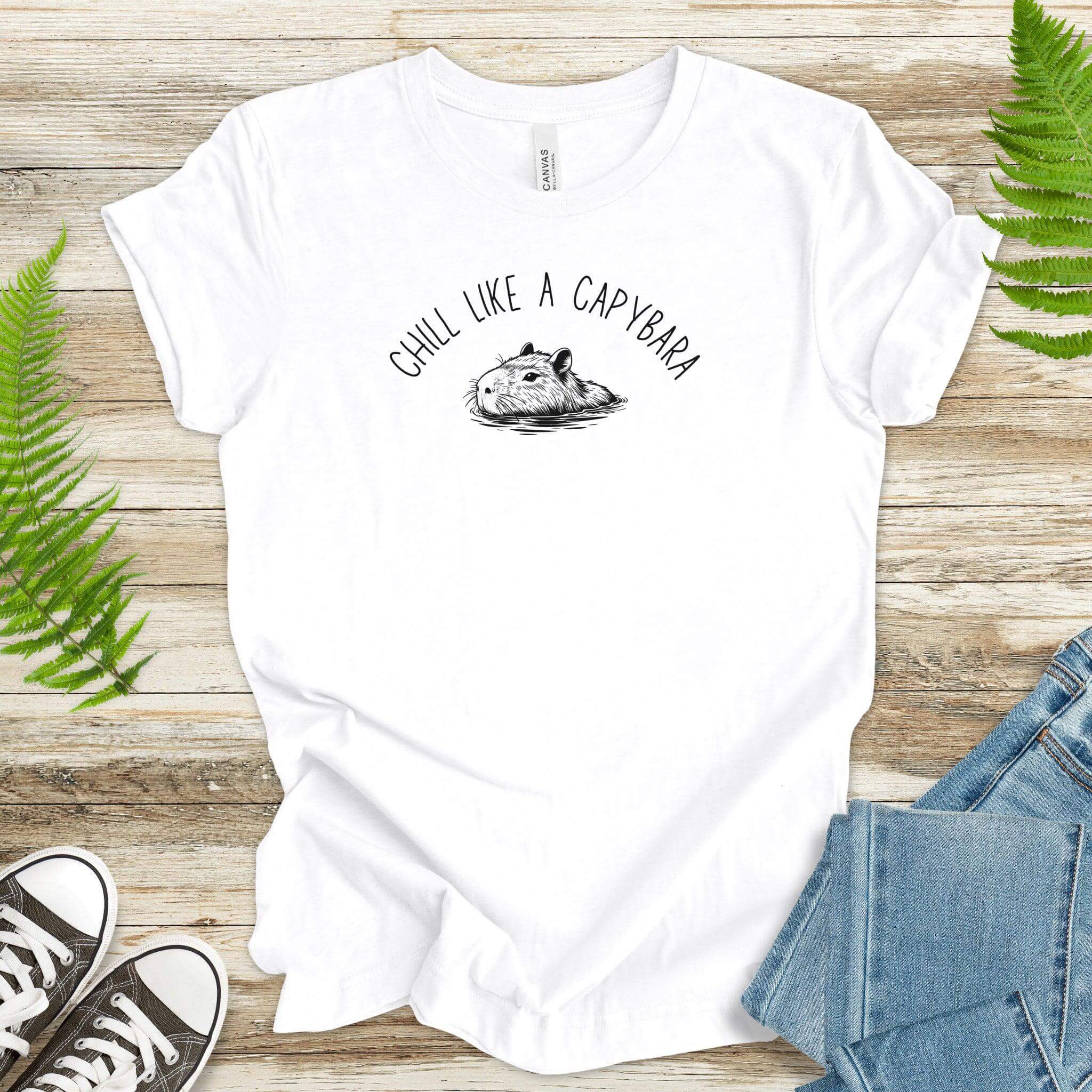 Chill Like a Capybara T-Shirt – Relaxation, Capybara Style - TShirtree