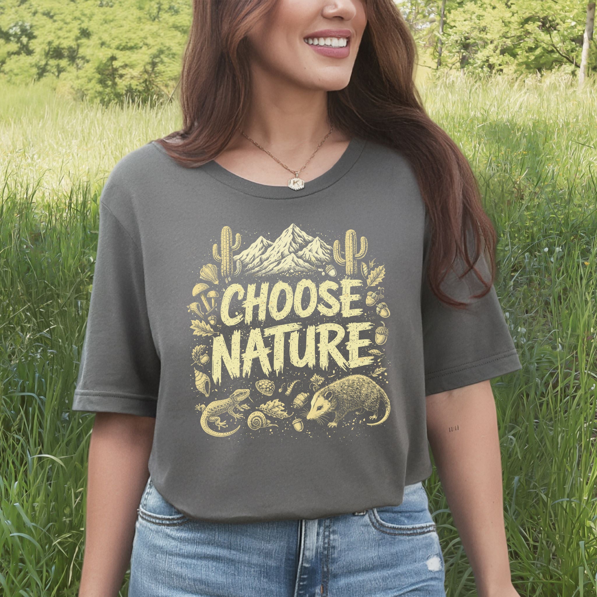 Choose Nature Desert Forest Wildlife Adventure T-Shirt
