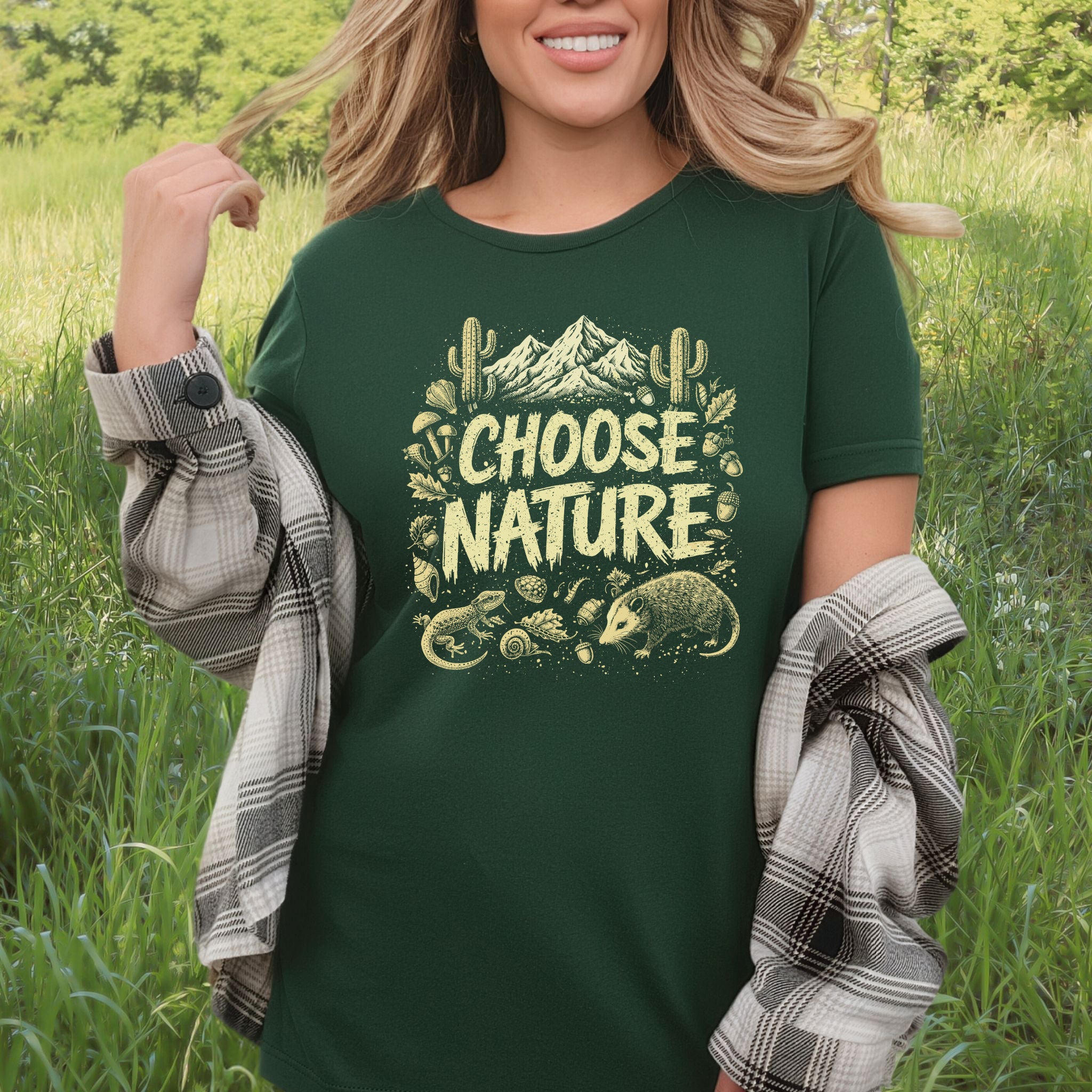 Choose Nature Desert Forest Wildlife Adventure T-Shirt