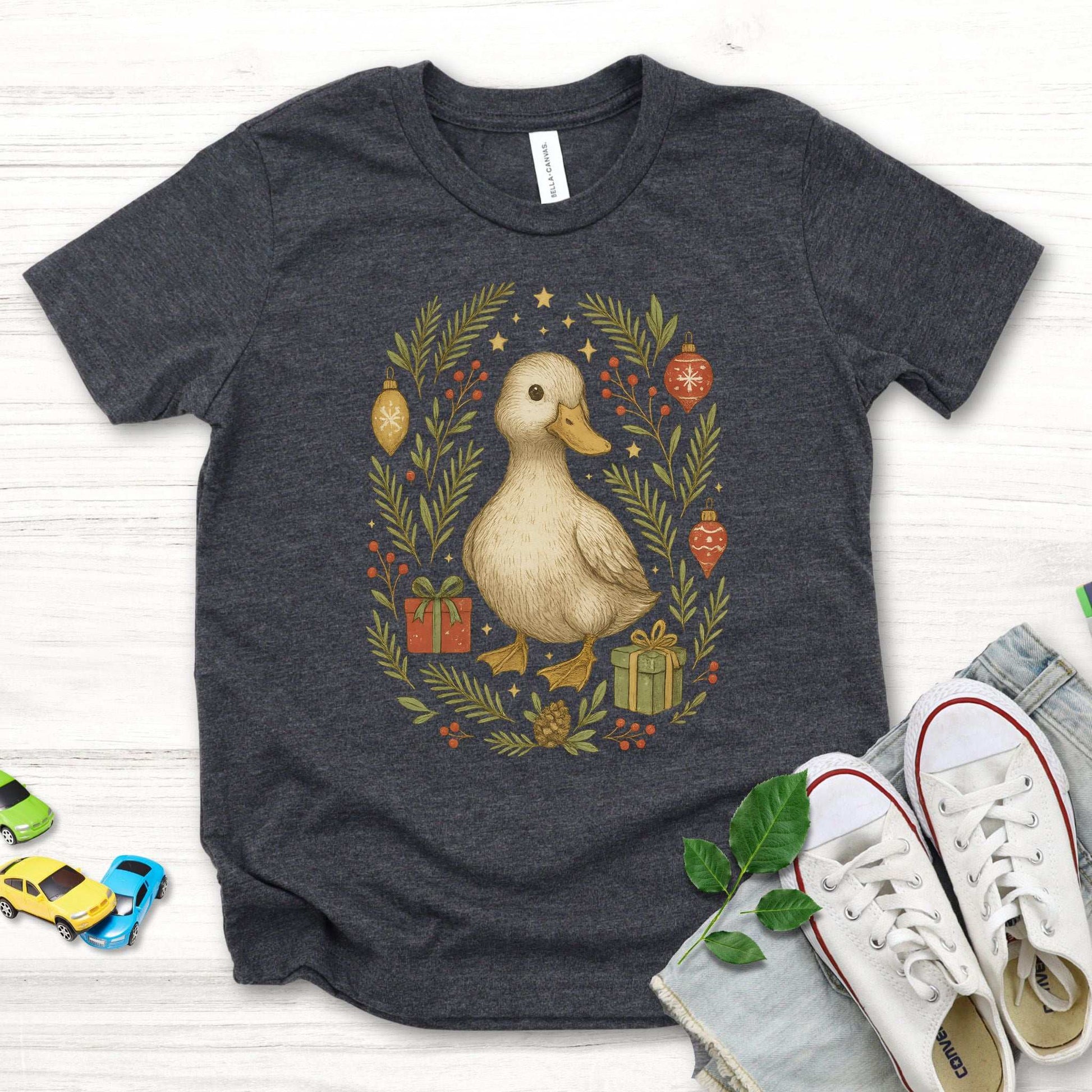 Christmas Duck Youth Tee – Cute Holiday Bird Lovers Gift Shirt