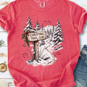 Christmas Trail Club Comfort Colors Shirt – Winter Hiking Tee