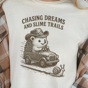 Hedgehog Chasing Dreams & Slime Trails T-Shirt