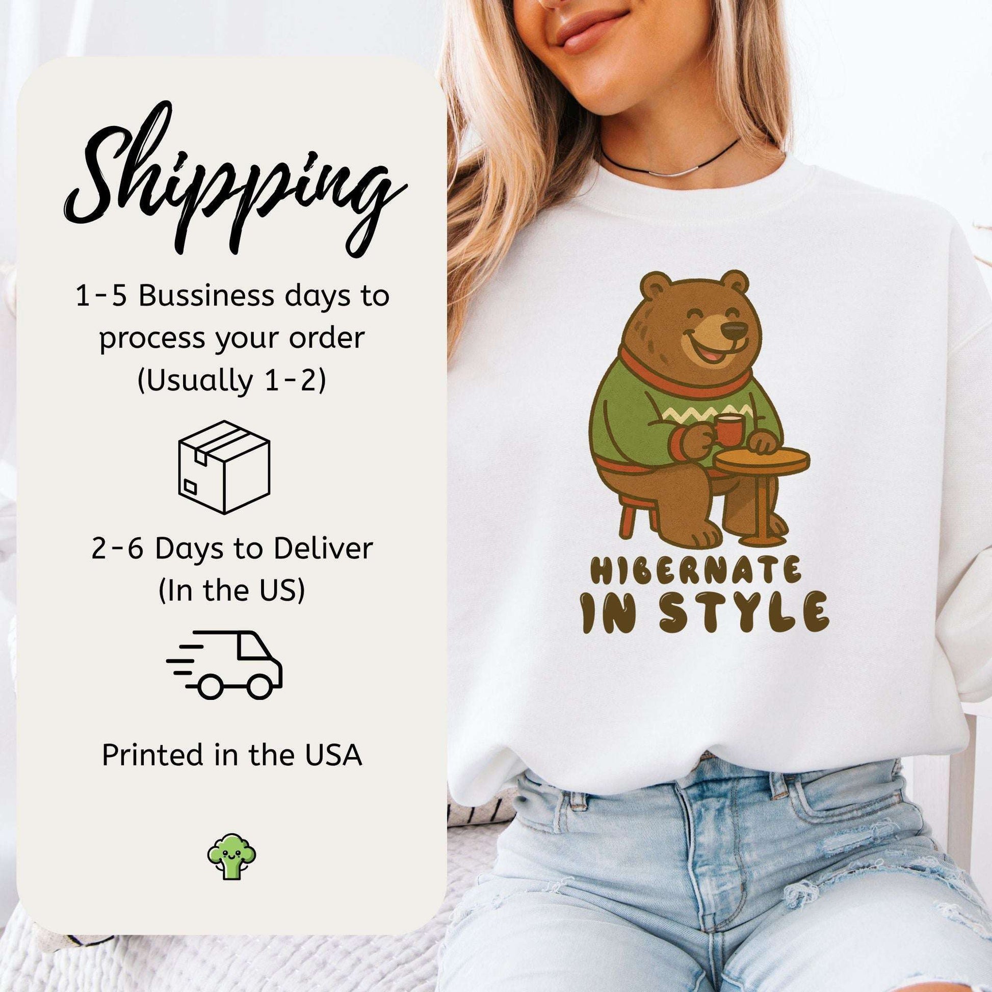 Cozy Bear Cocoa Sweatshirt – Funny Holiday Gift for Hot Chocolate Lovers