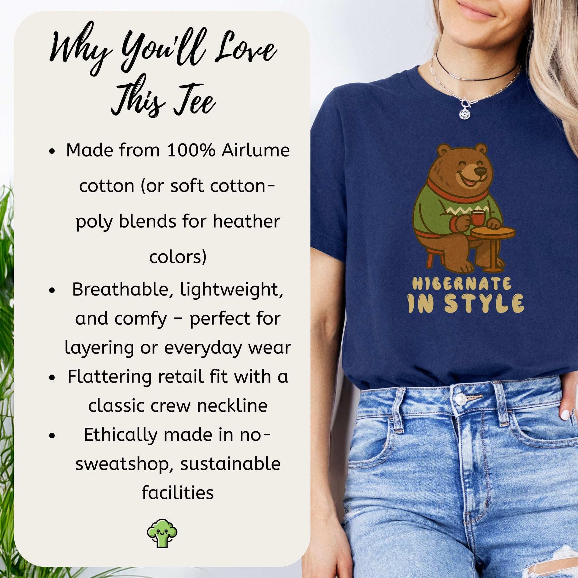 Cozy Bear Cocoa T-Shirt – Funny Holiday Gift for Hot Chocolate Lovers