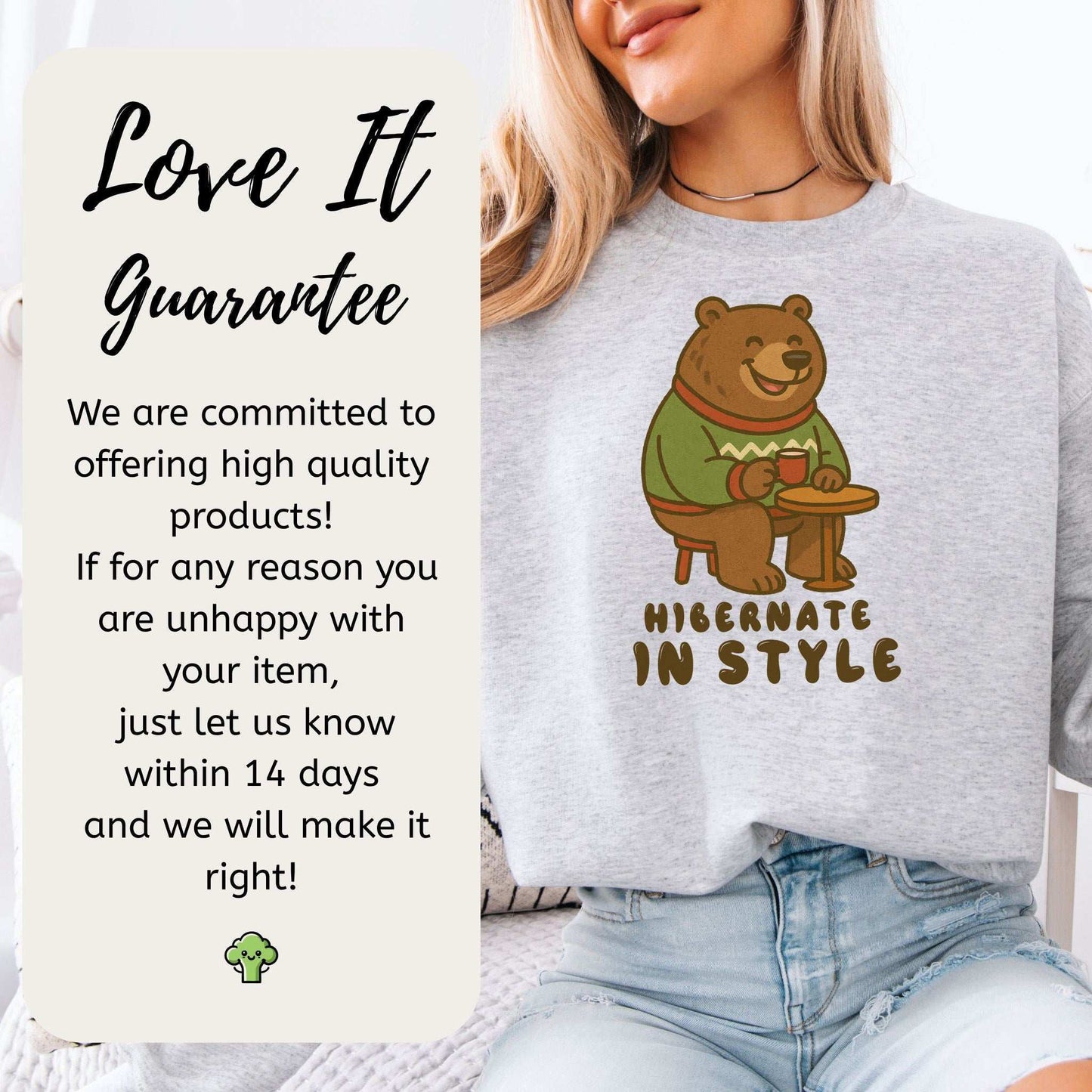Cozy Bear Cocoa Sweatshirt – Funny Holiday Gift for Hot Chocolate Lovers