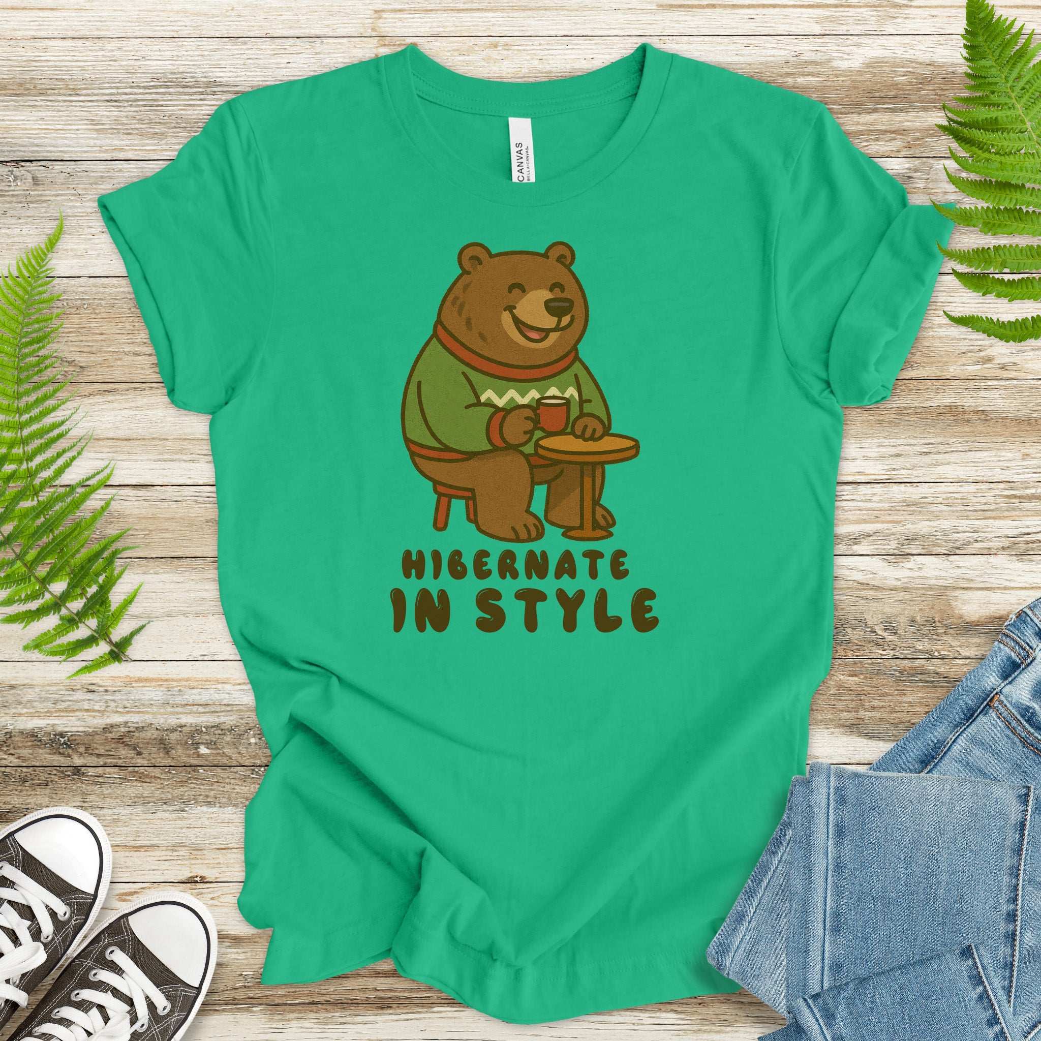Cozy Bear Cocoa T-Shirt – Funny Holiday Gift for Hot Chocolate Lovers
