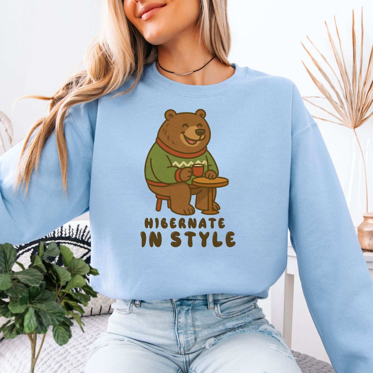 Cozy Bear Cocoa Sweatshirt – Funny Holiday Gift for Hot Chocolate Lovers