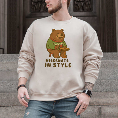 Cozy Bear Cocoa Sweatshirt – Funny Holiday Gift for Hot Chocolate Lovers