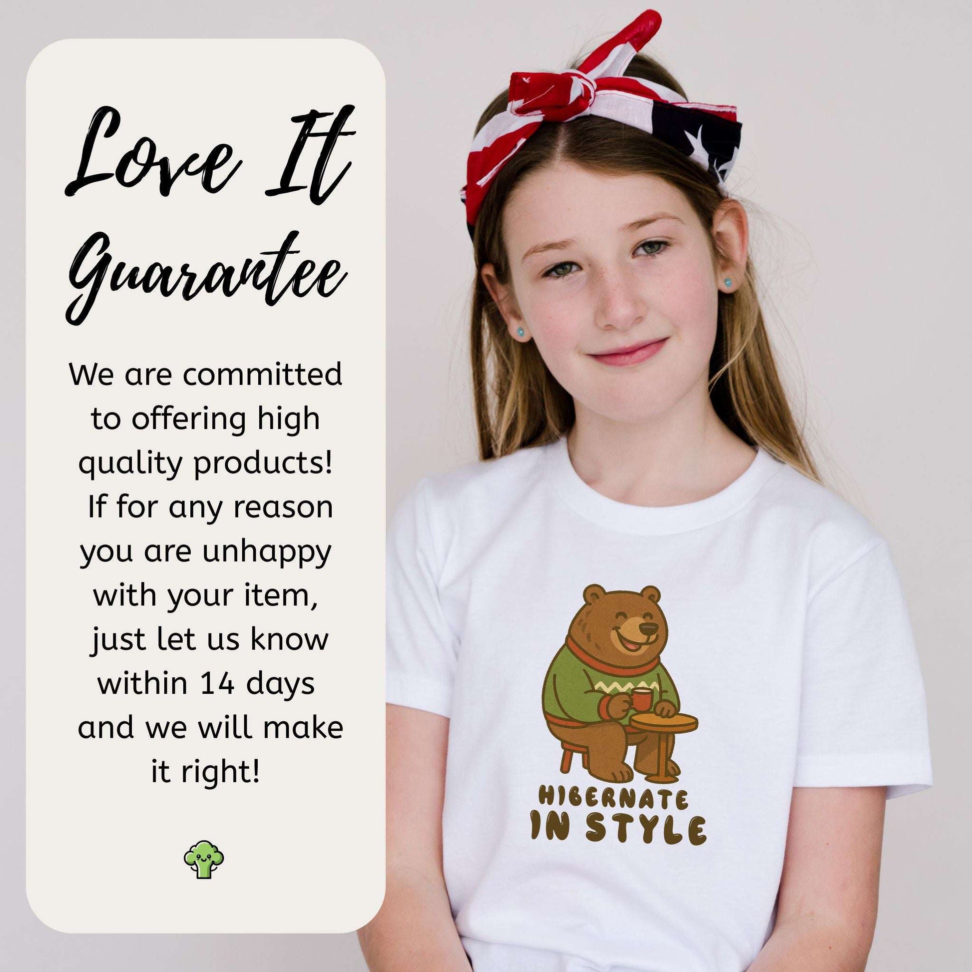 Cozy Bear Christmas Youth Tee – Hot Cocoa & Holiday Chill Vibes
