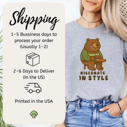 Cozy Bear Cocoa T-Shirt – Funny Holiday Gift for Hot Chocolate Lovers