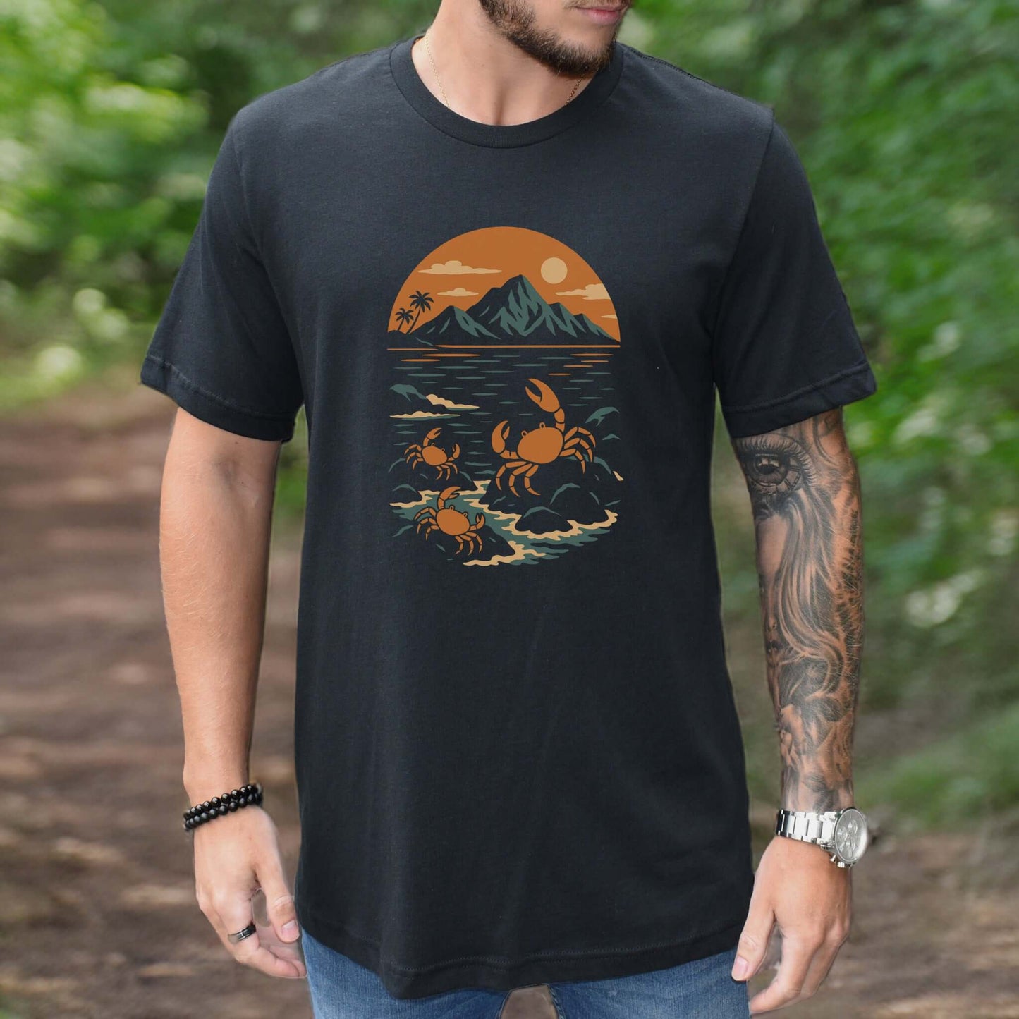 Hawaiian Crabs T-Shirt – Tropical Ocean Nature Hiking Shirt