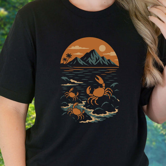 Hawaiian Crabs T-Shirt – Tropical Ocean Nature Hiking Shirt