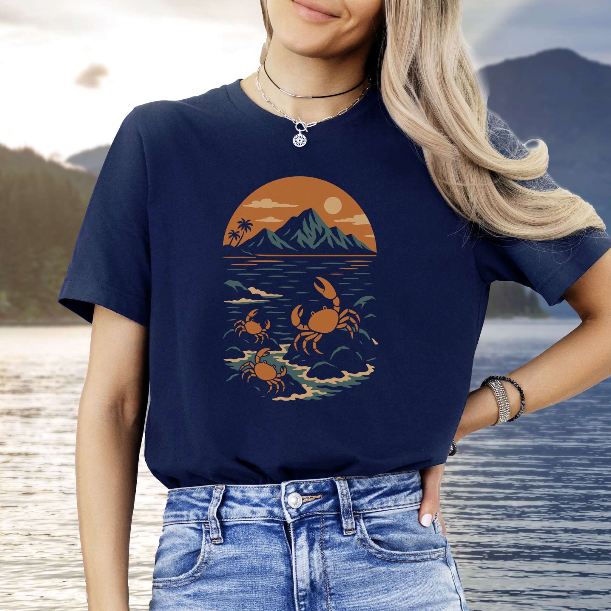 Hawaiian Crabs T-Shirt – Tropical Ocean Nature Hiking Shirt
