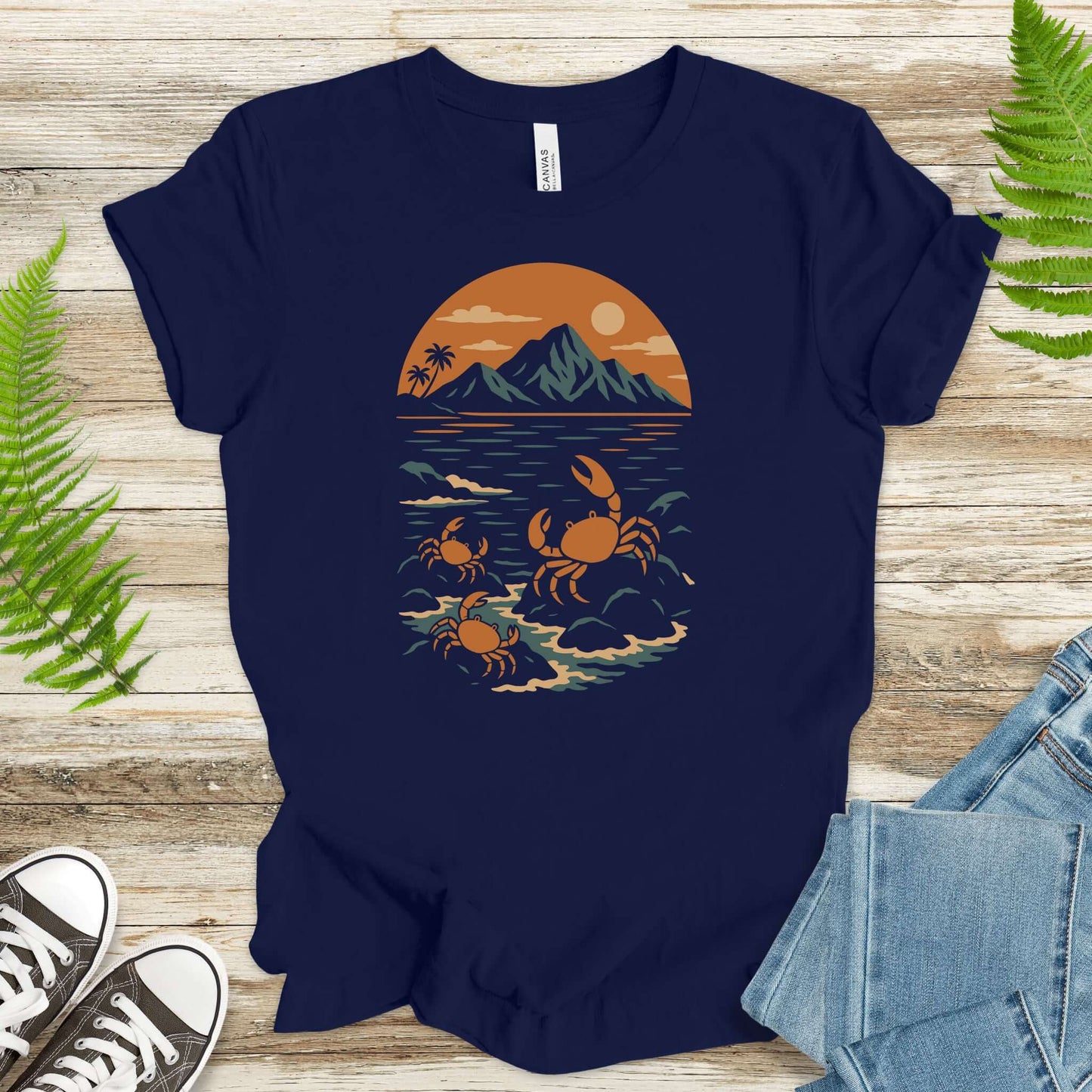Hawaiian Crabs T-Shirt – Tropical Ocean Nature Hiking Shirt