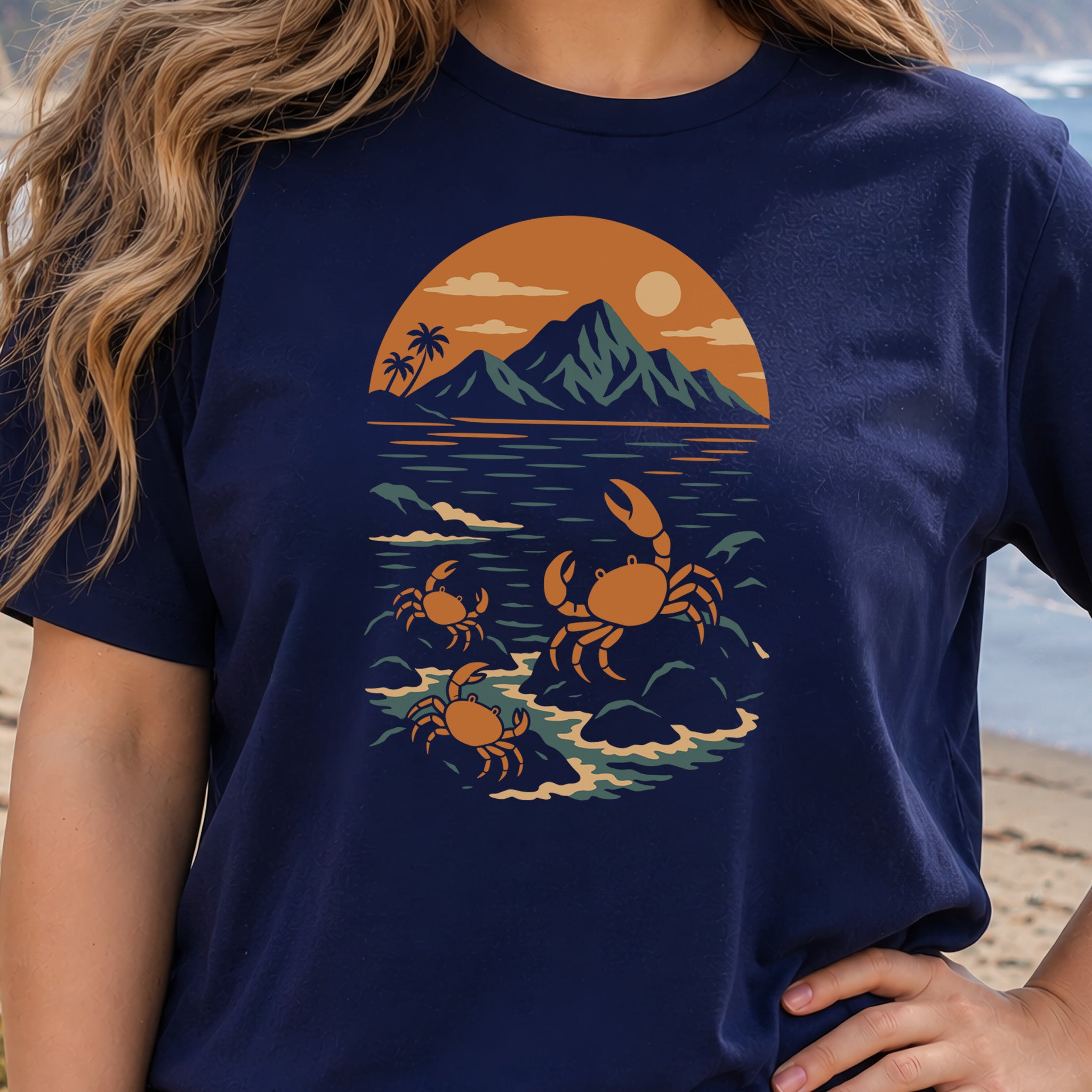 Hawaiian Crabs T-Shirt – Tropical Ocean Nature Hiking Shirt