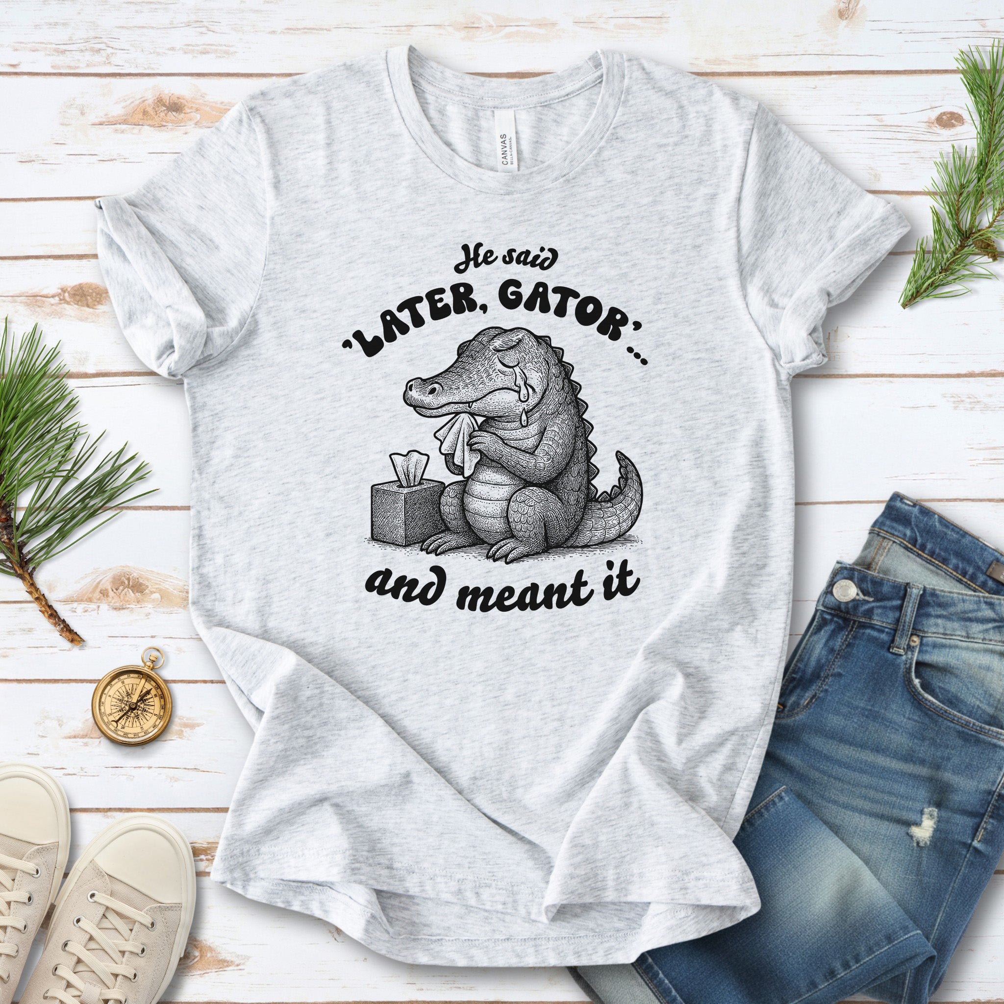 Later Gator Crocodile Shirt – Funny Retro Alligator Meme Tee, Southern Style Lovers