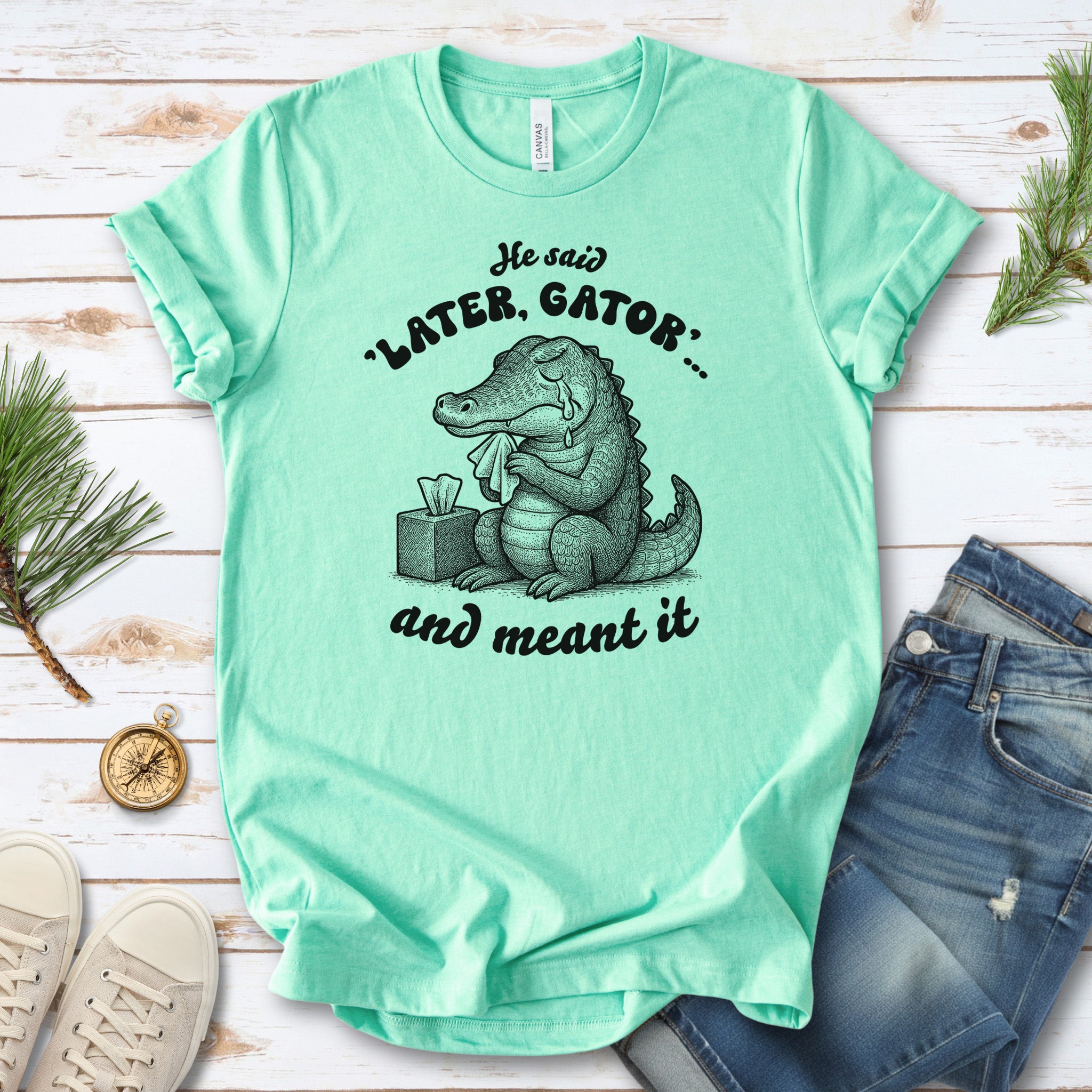 Later Gator Crocodile Shirt – Funny Retro Alligator Meme Tee, Southern Style Lovers