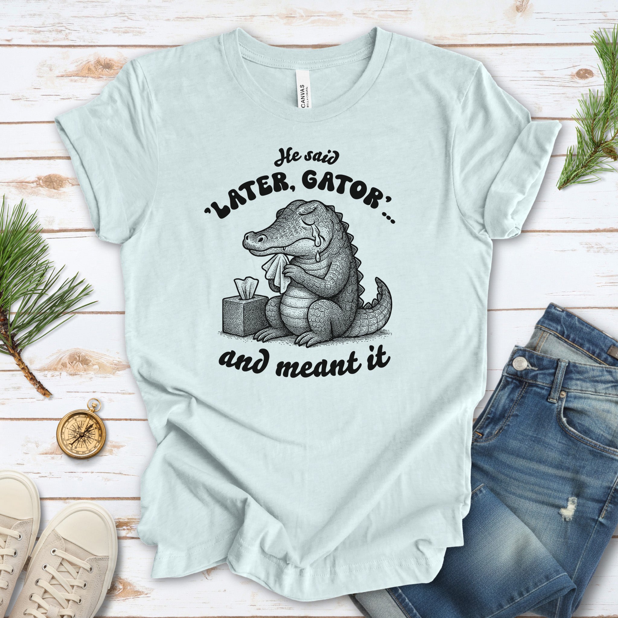 Later Gator Crocodile Shirt – Funny Retro Alligator Meme Tee, Southern Style Lovers