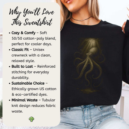 Octopus Spirit Animal Sweatshirt – Deep Sea Mystic Vibes