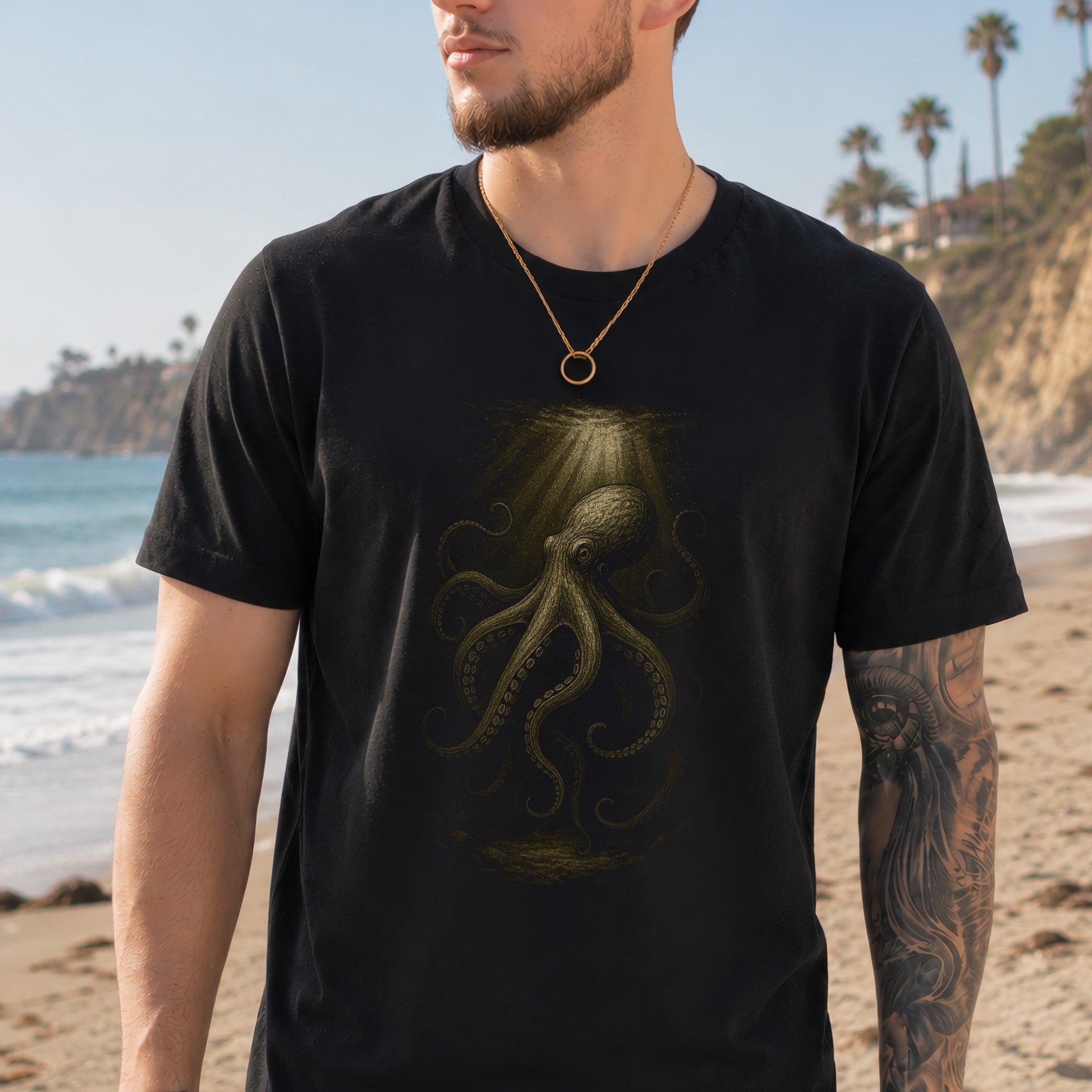 Octopus Spirit Animal T-Shirt – Deep Sea Mystic Vibes