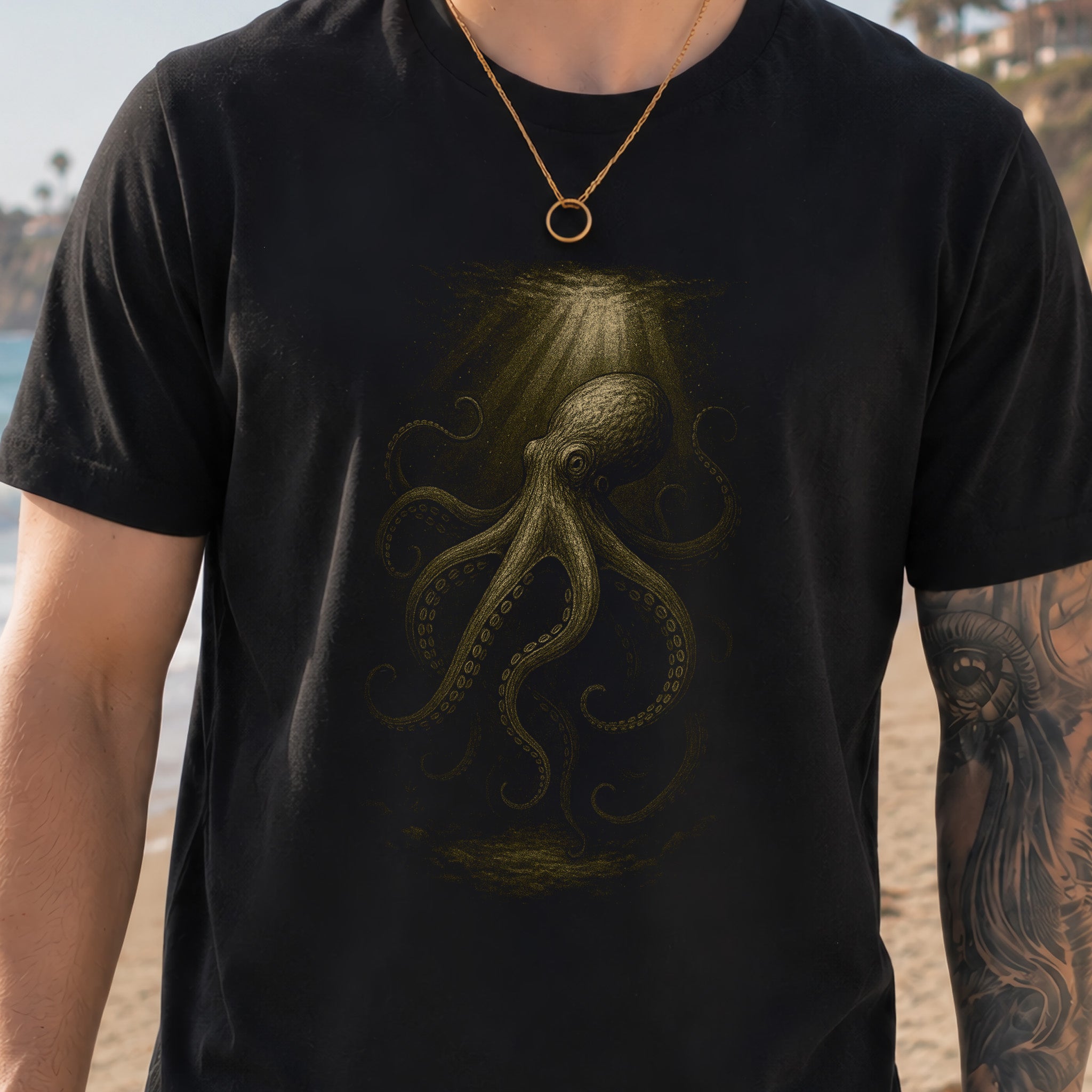 Octopus Spirit Animal T-Shirt – Deep Sea Mystic Vibes