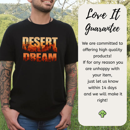 Desert Dream Vintage Cactus Sunset Adventure T-Shirt