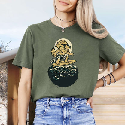 Surfing Dog in Shades T-Shirt