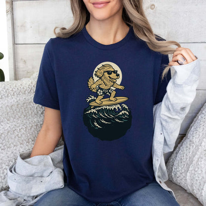 Surfing Dog in Shades T-Shirt