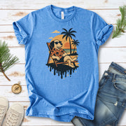 Vacation Dog Sunset T-Shirt – Funny Retro Beach Vibes Tee