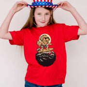 Surfing Dog in Shades – Barkin’ Cool Beach Pup Youth Tee