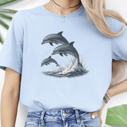 Jumping Dolphins T-Shirt – Spirit Animal of Joy and Ocean Freedom