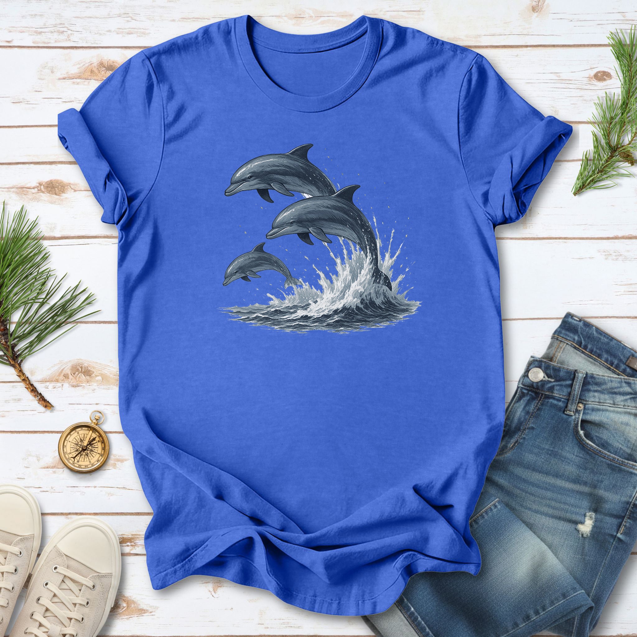 Jumping Dolphins T-Shirt – Spirit Animal of Joy and Ocean Freedom