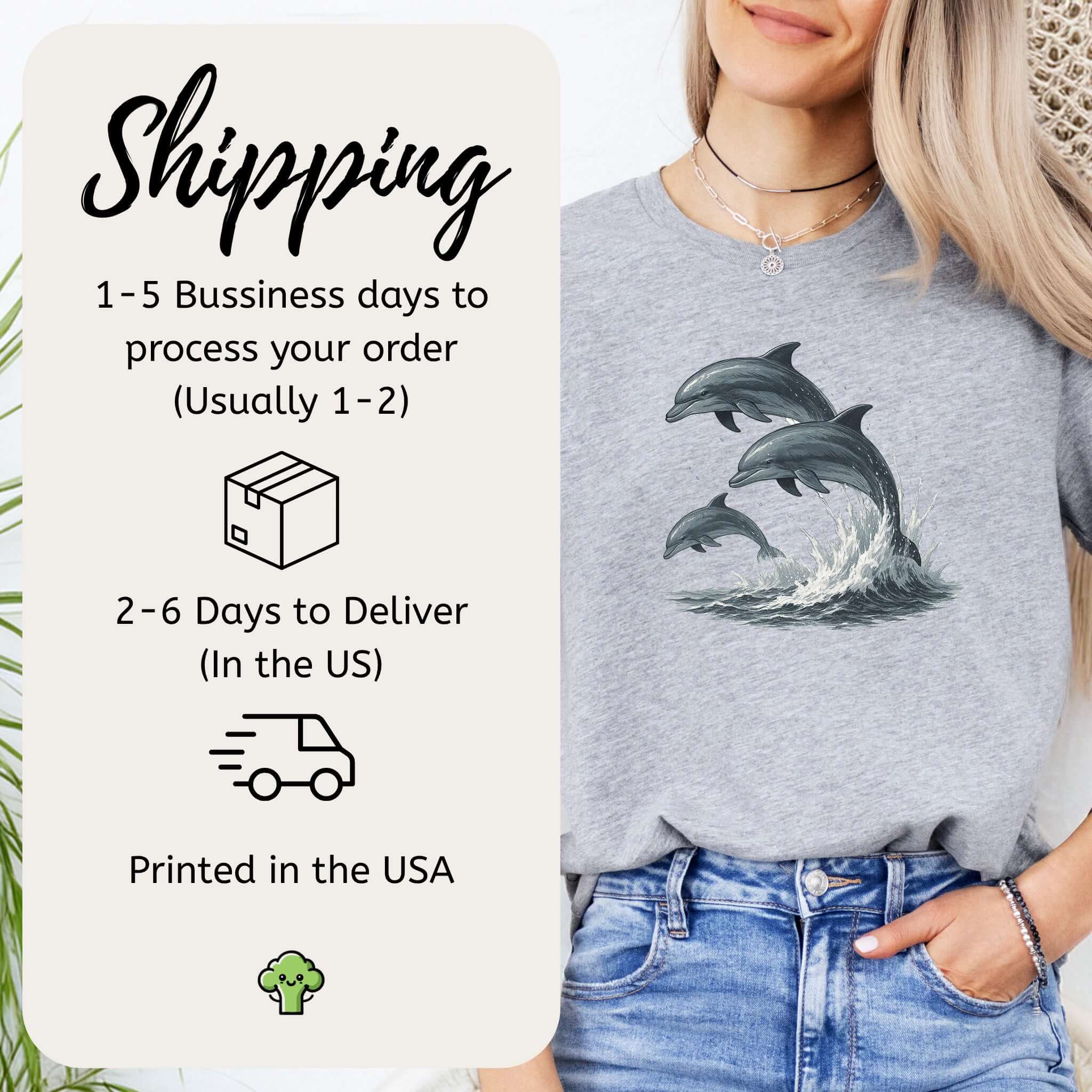 Jumping Dolphins T-Shirt – Spirit Animal of Joy and Ocean Freedom