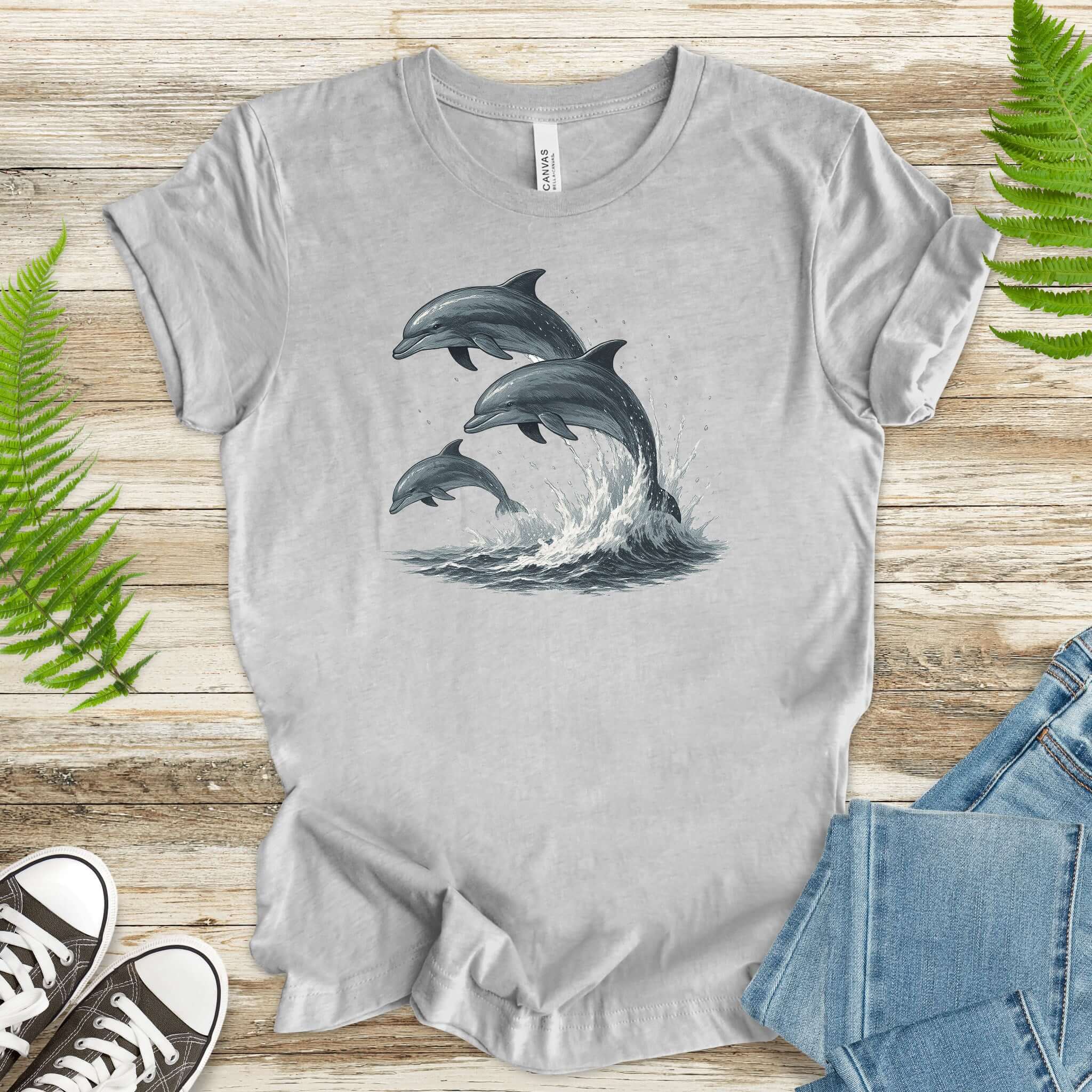 Jumping Dolphins T-Shirt – Spirit Animal of Joy and Ocean Freedom
