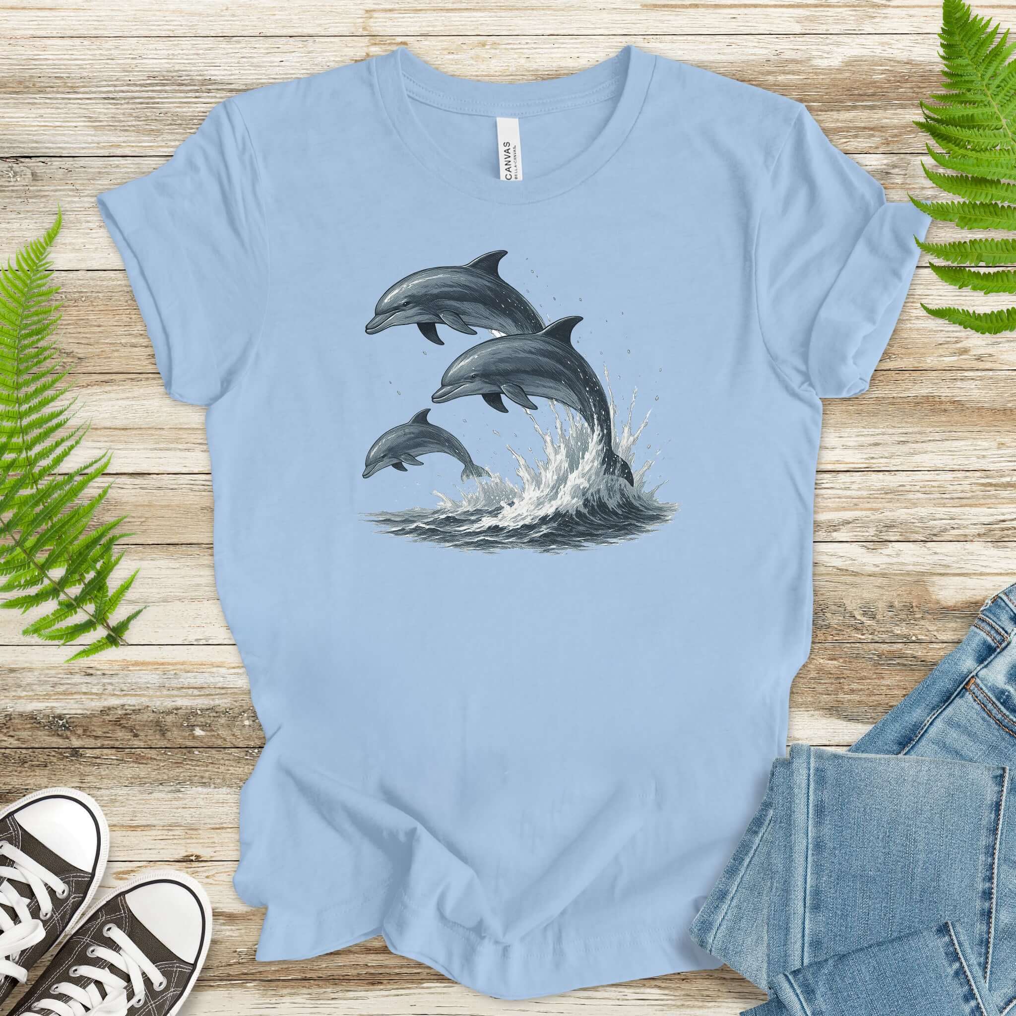 Jumping Dolphins T-Shirt – Spirit Animal of Joy and Ocean Freedom